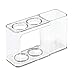 MetroDecor mDesign Dental Center Toothpaste and Toothbrush Holder for Bathroom Vanity Countertops - Clear