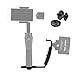 PERGEAR Mini Dual Grip for Zhiyun Smooth Q2 Crane 2 with Two Cold Shoes and 1/4