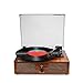 Vinyl Record Player,Bluetooth Turntable with Built-in Speakers and USB, Belt-Driven Vintage Record Player 3 Speed for Entertainment and Home Decorationthumb 1