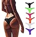 FOCUSSEXY Women's Hot Summer Brazilian Beachwear Bikini Bottom Thong Swimwear White S