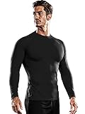 [DRSKIN] Thermal Wintergear Fleece Coldgear Tight thermal Compression Base Layer Long Sleeve Under pants (XL, HOT Round SBB19)