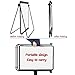 Portable White Board Easel, 40 x 28 inches Dry Erase Board with Stand, Height Adjustable Magnetic Double Sided, Flip Chart Easel for Classroo, Presentation, Painting, Black
