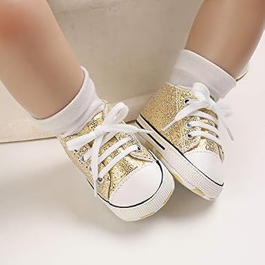 Carolilly Neonato Scarpine Primi Passi Sneaker Bambini Bambina Scarpe  Antiscivolo con Pailettes 0-18 mesi Scarpe urban-earth.co.uk