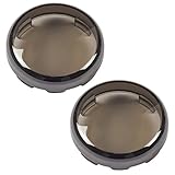 Amazicha 2 PCS Smoke Bullet Turn Signal Lens Covers for Harley-Davidson 1997-2019
