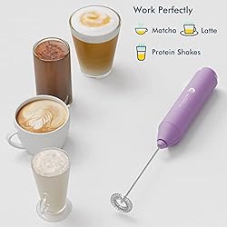 Electric Milk Frother Handheld, Battery Operated