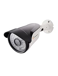TIGERSECU Super HD Cámara de seguridad para interiores y exteriores, visión nocturna de 65 pies, cable coaxial de fuente de alimentación no incluido.