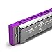 Eastar Major Blues Diatonic Harmonica, 10 Holes C Key Beginner Harmonica for Kids Children Adults Students, with Hard Case and Cloth, Purple