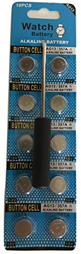 Finger Monkey Battery Replacement Kit with 10 LR44 Batteries + Mini Phillips Screwdriver