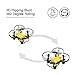 Virhuck Volar-360 Nano Drone (Suit for Experienced Flyer) 2.4 GHz 4.5 CH 6 AXIS GYRO Multicolor LED with Rolls and 3D Flips, Yellow
