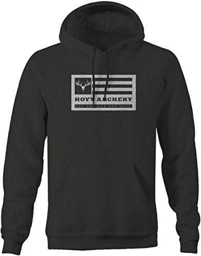 Hoyt Archery Deer Flag Get Serious Bow Hunting Sweatshirt - Large Kitchen