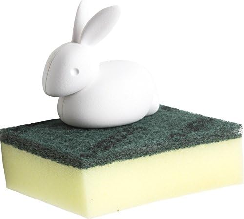 Qualy "Sponge Bunny" Sponge Holder. White.