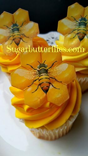 Edible Wafer Paper Mommy to Bee, Cake/Cupcake Toppers Set of 12