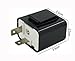 Black Menba Frequency Adjustable 2Pin Electronic LED Flasher Relay for motorcycle (black)