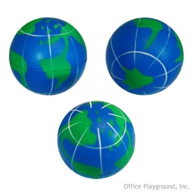 Earth Squeeze Balls - 12 Pc World Globe Relax Balls