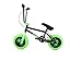 FatBoy Mini BMX Bicycle, Matte Black, Neon, Green