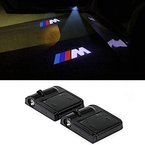 M logo Wireless Car Door Led Welcome Laser Projector,No Drill Type Logo Light For BMW 1 3 5 7 Series E30 E36 E46 E34 E39 E60 E65 E38 X1 X3 X5 X6 Z3 Z4