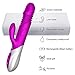 Spot Rabbit Vibrator, Rechargeable Heating Dildo Vibrator Adult Sex Toys for Women Silicone 10 Speed Vibration Clitoris Vagina Stimulator Massager Sex Things for Couples (Purple)