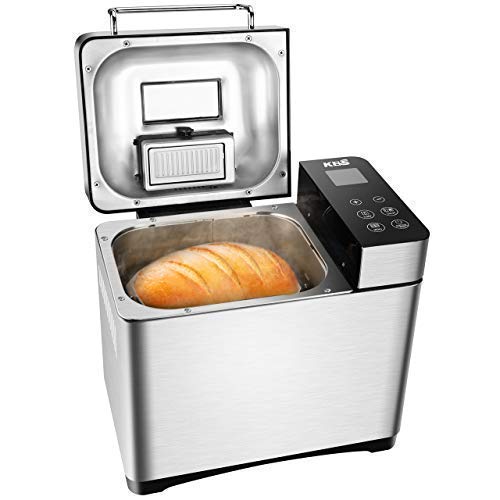 KBS Bread Machine, Automatic 2LB Convection Bread Maker with Nut Dispenser, HighEnd Version 17