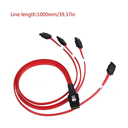 Minisas36ptosata Server Data Cable Connector Hard Disk Interface Converter Black 1M