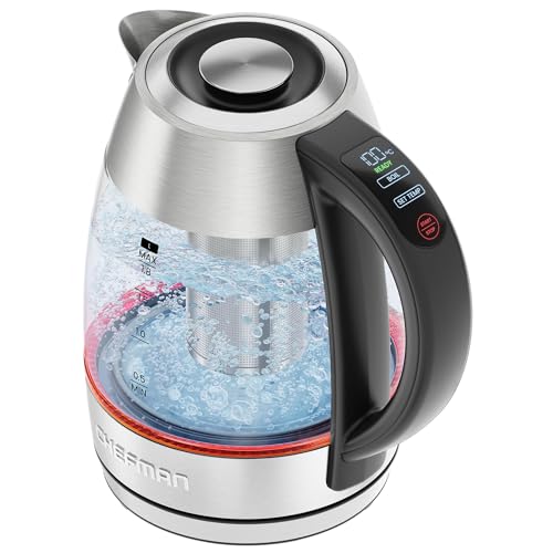 CHEFMAN Lightning High-Powered Electric Kettle, 1.8L 1750W, Rapid Boil 2 Cups in