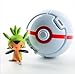4PCS Bounce Pokemon Pokeball Cosplay Pop-up Elf Go Fighting Poke Ball Toy