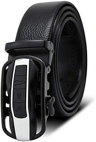 JUIHUGN Famous Black Belt Men t Genuine Luxury Leather Belts for Men,Strap Male Metal Automatic Buckle AC040A0885 115cm