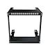 KENUCO Black 9U Wall Mount Open Frame Steel Network Equipment Rack 17.75 Inch Deep - Black - 9U - W19'' x D17.75'' x H19.25'' (REG-9U)