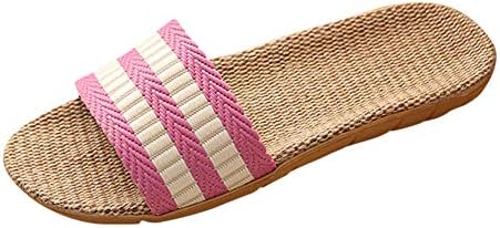 Euyqs メンズ 希望者のみラッピング無料 レディース 夏 ルームシューズ 室内 来客用 夏春スリッパ 履きやすく静音で軽量 麻 部屋用