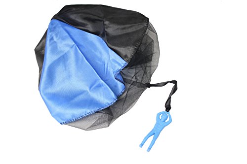 Curious Minds Busy Bags Parachute Paratrooper Guy - No Tangle - Throwing Toy for Kids - Outdoors