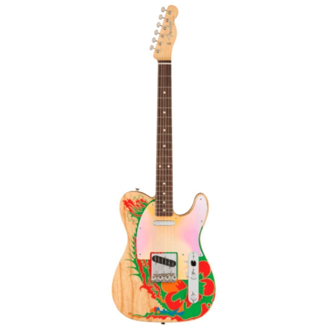 Fender Jimmy Page Telecaster Guitarra Eléctrica, Natural, Diapasón de Palisandro