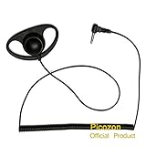 Picozon Listen Receive Only D-Shape Headphone Earphone Earpiece for 3.5mm Mono Jack Plug iPad Air, GALAXY Tab, Surface, Laptop, Tablet, Computer, Mp3 Player, Mp4 Player, CD Player, FM AM Radio etc.