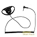 Picozon Listen Receive Only D-Shape Headphone Earphone Earpiece for 3.5mm Mono Jack Plug iPad Air, GALAXY Tab, Surface, Laptop, Tablet, Computer, Mp3 Player, Mp4 Player, CD Player, FM AM Radio etc.
