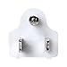 BCQLI US Plug 3Core Lamp Cord Has Button Switch, Plug, Stripped Ends Ready for Wiring -9.8 Feet White