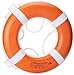 TAYLOR MADE PRODUCTS Vinyl Coated Foam Life Ring with White Grab Lines, White (20