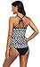 ATTRACO Women's Tankini Swimsuits Cross-Back Two Piece Swimwear V-Neck