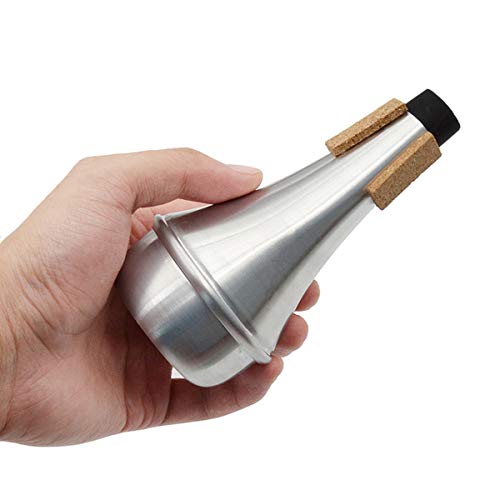 SunTrade Lightweight Aluminum Practice Trumpet Mute Silencer for Jazz Horn Music