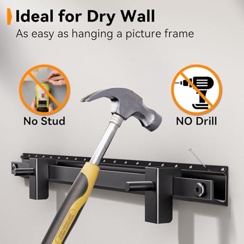 Aetubree No Drill TV Wall Mount, TV Brackets for 22-55 inch Flat Screen TVs Ultra Slim TV Wall Bracket Universal Hold Up to 45KG, Max VESA 400x400mm, +5° Tilt, Easy Install (Black)
