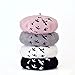JOOWEN Women's Vintage Plain Beret Hat Girls Wool Warm Beanie Cap
