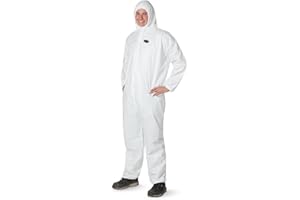 Pioneer Anti-Static Microporous Disposable Coveralls - Protects from Chemicals, Bleach, Paint - Type 5 & 6