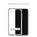 Spigen Crystal Hybrid iPhone 7 Plus/iPhone 8 Plus Case with Water-Mark Free Clear Case and Magnetic Metal Kickstand for Apple iPhone 7 Plus (2016) / iPhone 8 Plus (2017) - Black