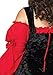 Leg Avenue Women's Plus Size Vixen Pirate Wench with Velvet Double lace up Corset Dress, Red/black, 3X/ 4X