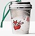 Starbucks Ceramic Cup Christmas Ornament, Fox, 2.5