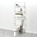 Zenna Home Over The Toilet Storage, Metal Bathroom Storage Organizer with 3 Shelves, Easy Assembly Bathroom Space Saver that Fits Above Toilet, White