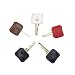 Durable Leather Key Covers (5 Pack) Handmade by Hide & Drink :: Multicolor Basic primary