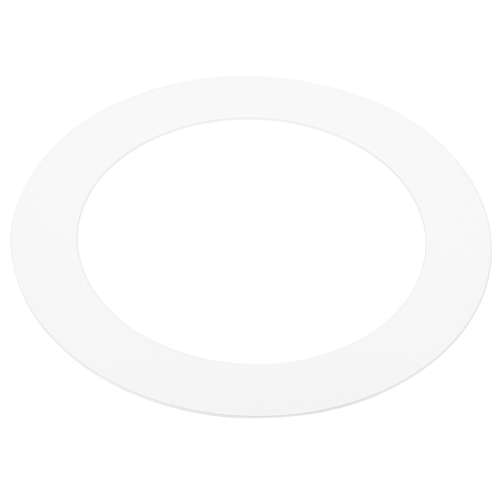 PATIKIL 2.99" ID 4.13" OD Light Trim Ring, White Goof Ring Matte Circular Light Cover Lighting Fixture for Ceiling Wall Recessed Can Downlights