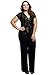 Stylzoo Women's Plus Size Curve Soft Comfortable Palazzo Stretch Knit Pants Thick 250 GSM Fabric Regular 1X 29 inch Inseam Modal from Beech Trees 1X 29 inch Petite Black