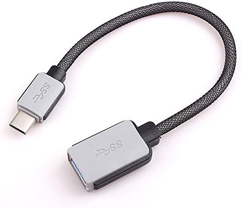 Type C to USB 3.0 OTG Host Data Cable - Housailei (0.66 ft/0.2m) Fishnet Coated USB 3.1 Type C to USB 3.0 Type A Adapter Charger Sync Cable for Type-C Devices