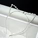 Sexy Cat Ear Girl Head Band Crystal Rhinestones Hair Band Metal Fashion Silver (Silver)