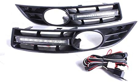 Oneuda Car LED Light LED DRL Daytime Running Light with Grill Surround for VW Passat B6 2006 2007 2008 2009 2010 2011 Waterproof