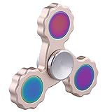 STRESS SPINNER Precision Torqbar Brass EDC Fidget Hand Spinner Toy with High Speed Hybrid Bearings (Gold 1)